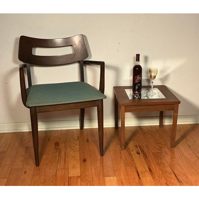 Vintage Infinity Led End Table Accent Side Walnut Table, Circa 1960s For Sale - Image 12 of 12