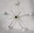 Brass and Glass Chandelier from Stilnovo, 1960s, in Very Good conditions. Designed 1960 to 1969 Up to 250V (Europe/UK...