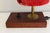 Wood 1950s Small Wood, Brass and Wool Table Lamp For Sale - Image 7 of 12