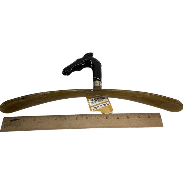 Vintage Italian Horse Head Luxury Clothing Hanger by Oerre For Sale - Image 9 of 9