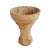 Rustic Vintage Old Wood India Mortar Cup For Sale - Image 3 of 5