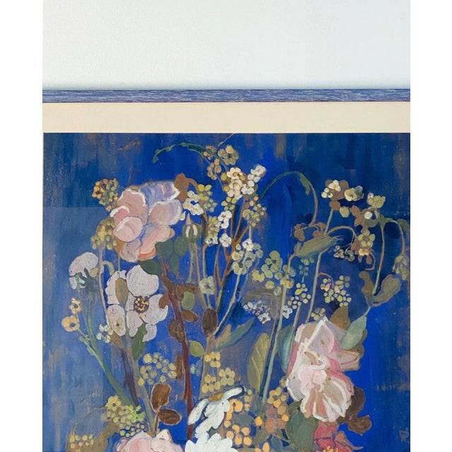 Realism Vintage Large and Colorful Still Life Gouache Painting, Circa 1960 For Sale - Image 3 of 7