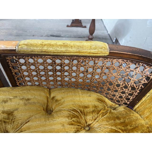 Mid 20th Century Vintage High Back Throne Chair For Sale - Image 5 of 9