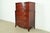 National Furniture Company Federal Inlaid Mahogany Bow Front Highboy Dresser by National Furniture, Circa 1960s For Sale - Image 4 of 14