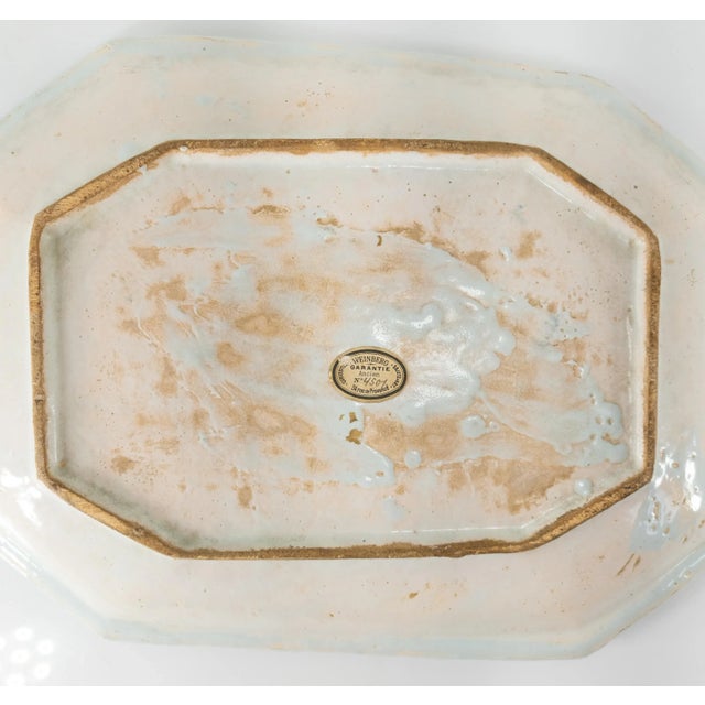 18th Century French Cashmire Palette Faience Platter For Sale - Image 9 of 13