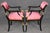 Hollywood Regency Pair of Hollywood Regency Style Ebonized & Gilt Armchairs by Karges For Sale - Image 3 of 14