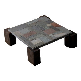 Concrete and Stone Coffee Table, Netherlands, 1960s For Sale