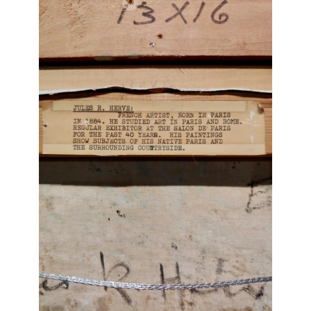 Blue Jules Rene Herve -Children at the Breakfast Table - Oil Painting For Sale - Image 8 of 12