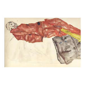 Schiele Lithograph 29 Self Portrait as Prisoner