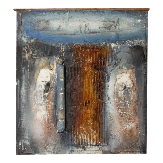 Signed 1999 “Asoko Xi” Mixed Media Wall Assemblage by Juliet Holland For Sale