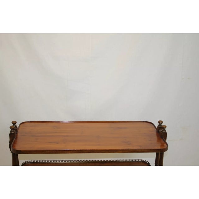 Mid 20th Century Mid 20th Century Regency Maple Server Sofa Table Labeled Old Colony Furniture For Sale - Image 5 of 7