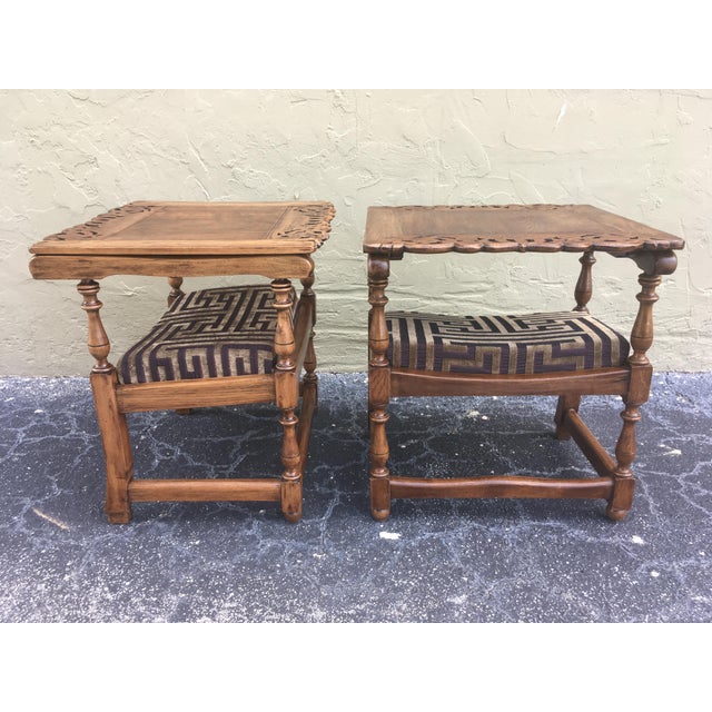 19th Century Convertible Monk's Chair or End Table, Foldable Armchair - a Pair For Sale - Image 11 of 13