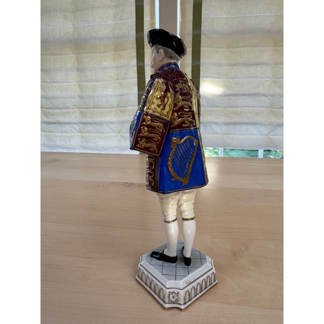 Traditional 1910s Dresden Porcelain Ulster King of Arms Figurine For Sale - Image 3 of 5