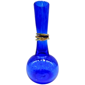 Signed Ignis Cobalt Blue Bud Vase, 2004