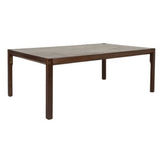 Wenge Side Table from Tranekær, Denmark, 1970s For Sale