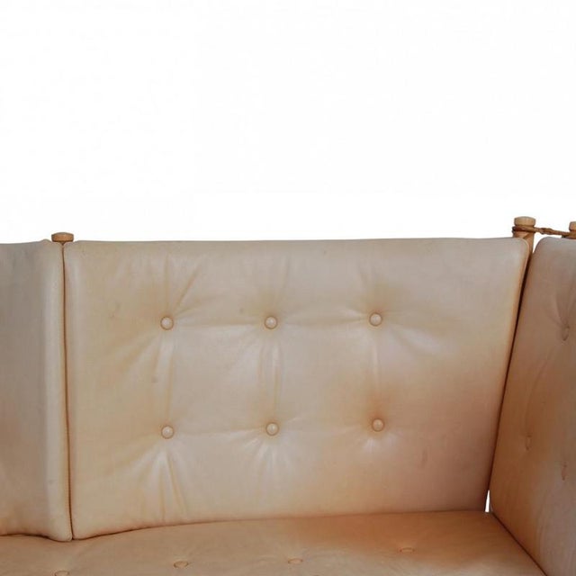 Spoke-Back Sofa in Leather by Børge Mogensen, 1987 For Sale - Image 5 of 18
