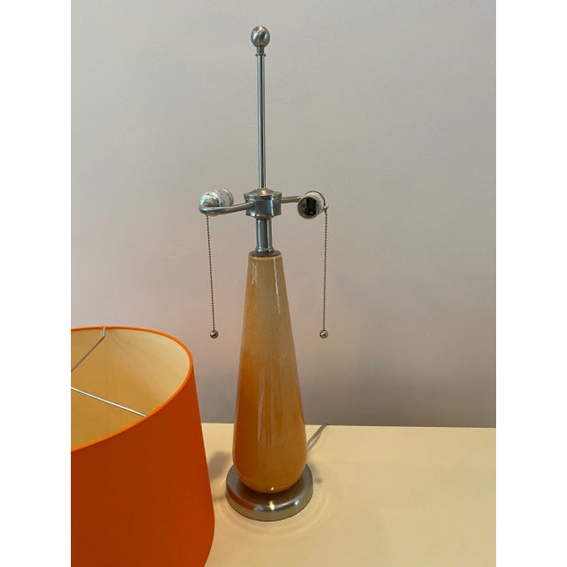 1970s Mid-Century Modern Art Glass Lamp For Sale In Savannah - Image 6 of 10