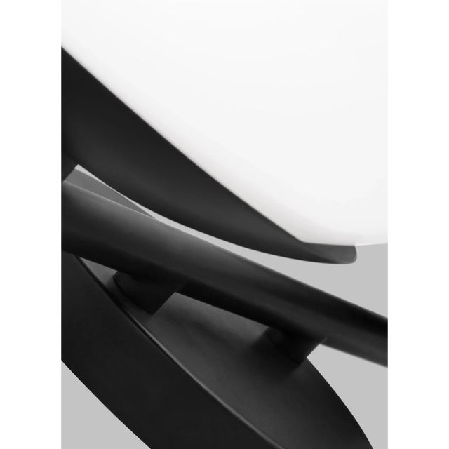 ED Ellen DeGeneres by Visual Comfort Studio Lune 2-Light Vanity, Aged Iron For Sale - Image 4 of 6