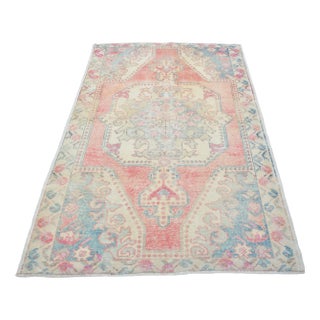 Handmade Floor Oushak Area Rug For Sale