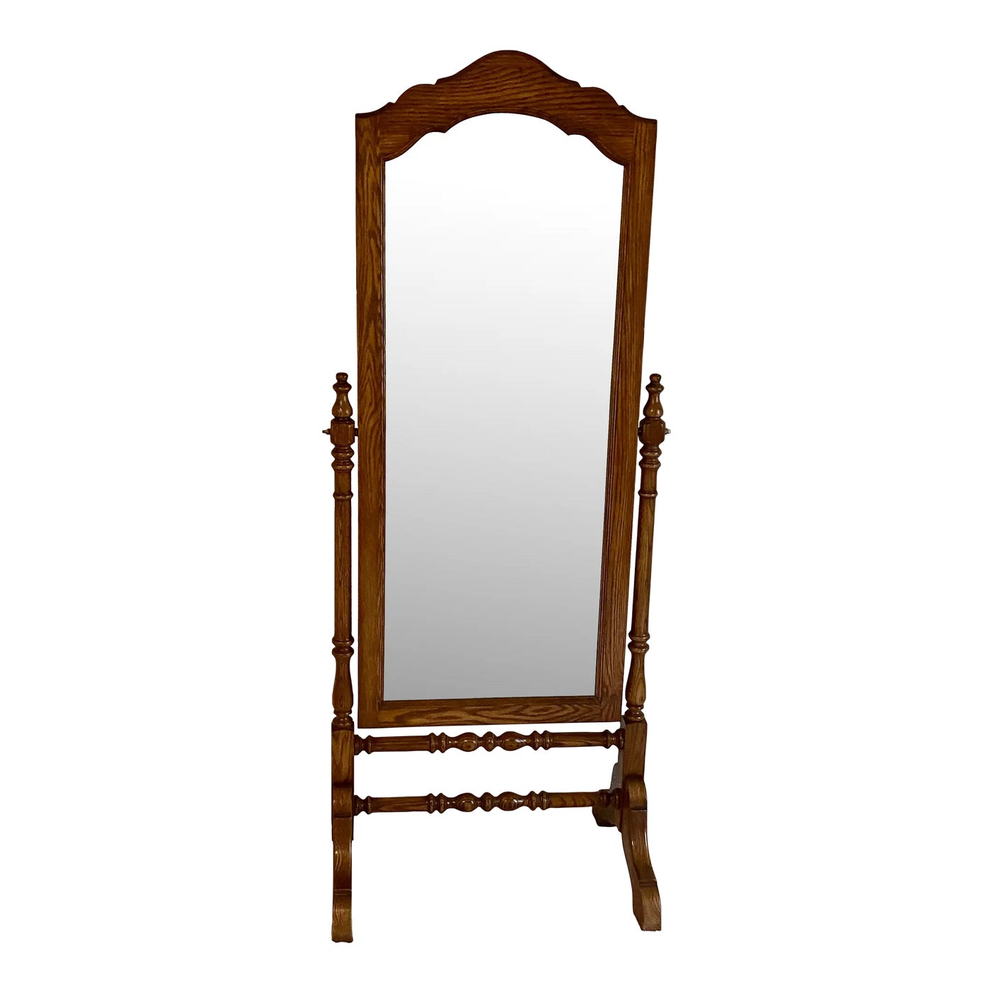 Vintage Pennsylvania House Oak Cheval Mirror American Traditional