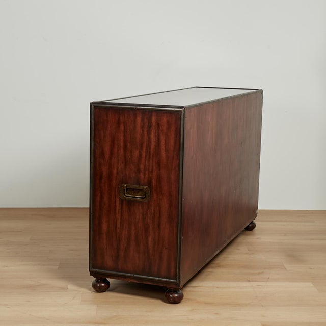 Vintage British Colonial Style Credenza or Chest by Theodore Alexander For Sale - Image 15 of 15