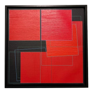 Walter Strack (1936-2021), Modern Abstract Acrylic Painting on Linen, Signed & Dated For Sale
