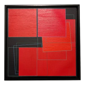 Walter Strack (1936-2021), Modern Abstract Acrylic Painting on Linen, Signed & Dated
