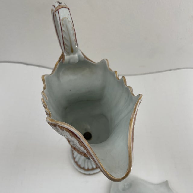 White 1910 Porcelain Shaving Service Pitcher and Plate Set- 2 Pieces For Sale - Image 8 of 12
