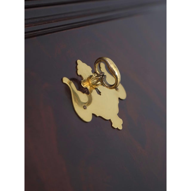 Thomasville Mahogany Double Dome Top Secretary Desk For Sale - Image 10 of 18