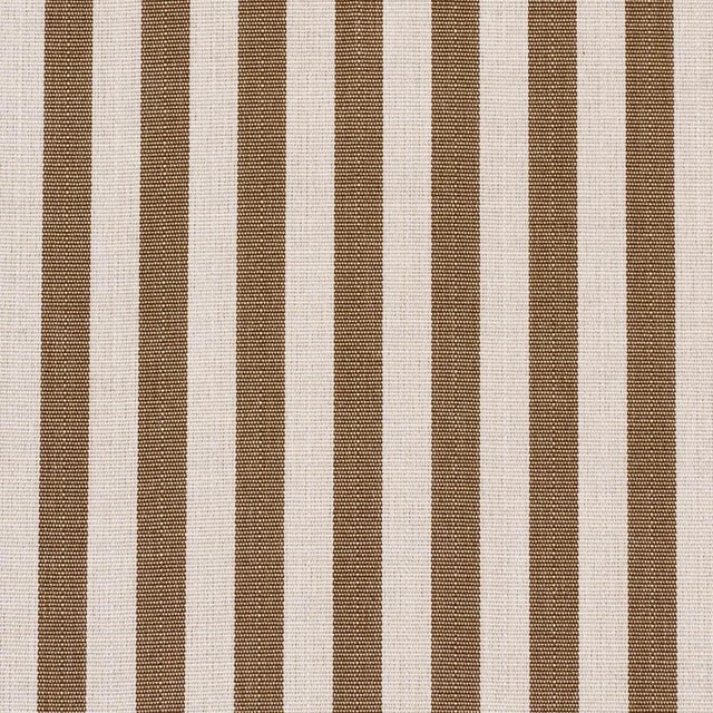 Schumacher Schumacher Hanson Indoor/Outdoor Stripe Narrow Fabric In Brown For Sale - Image 4 of 4