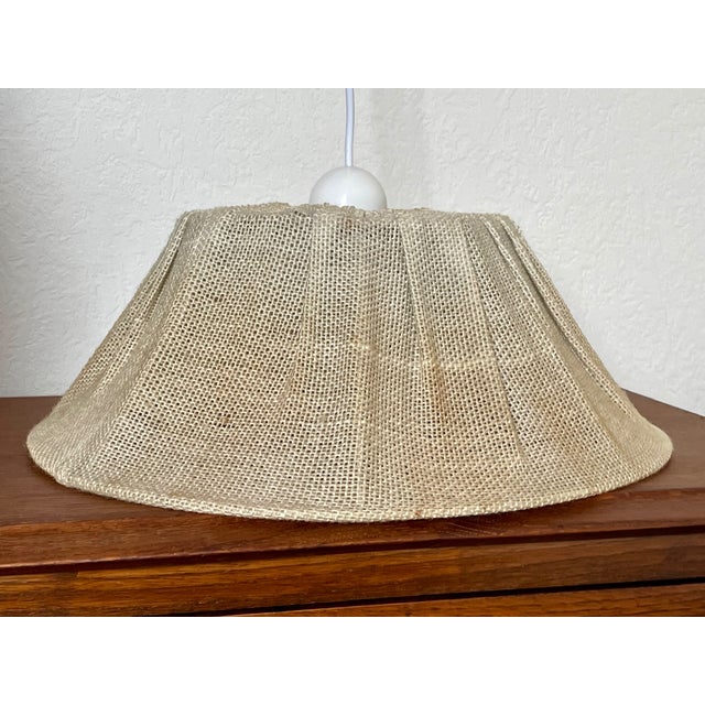Vintage Scandinavian Wood and Jute Pendant Lamp, 1960s For Sale - Image 18 of 18