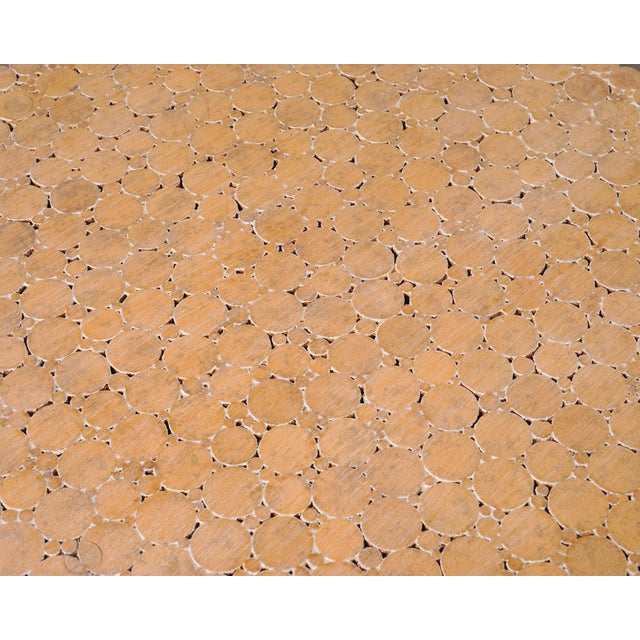 McGuire Labeled Organic Modern Cerused Rattan Glass Dining Table For Sale - Image 14 of 18