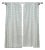 Semi-Sheer Colored Linen Curtain Light Filtering Window Panel With Block Print Design Size-54"x29"- Darpan For Sale