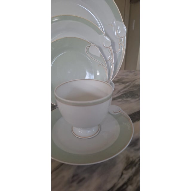 Vintage Printemps Huntschenreuther Chloe Paris Five Piece Place Setting - Six Available For Sale - Image 10 of 12