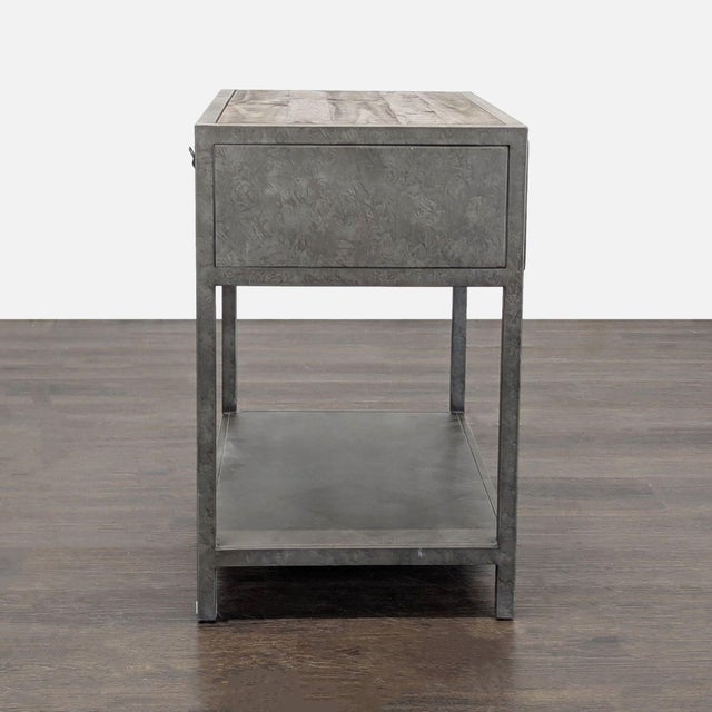 Pottery Barn Big Daddy's Antiques Metal Nightstand For Sale In San Francisco - Image 6 of 12