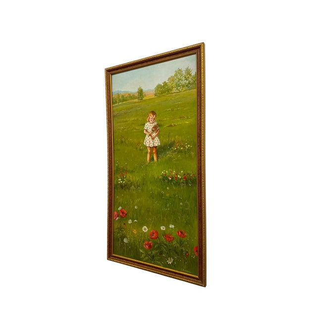 1970s Original 1970 "Springtime" Oil Painting by J. Dembrow – Vintage Redbook Magazine Illustration Art. For Sale - Image 5 of 7