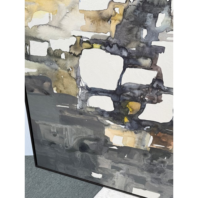 Beverly Fuller for Crate & Barrel "Semblance of Order" Framed Reproduction Wall Art Print For Sale - Image 9 of 12
