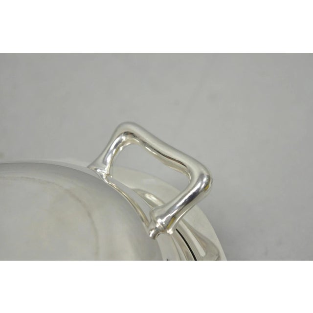 Mid 20th Century Vintage Towle 4046 Silver Plated Oval Covered Vegetable Serving Dish Platter For Sale - Image 5 of 13