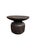 Sculptural Suar Wood Side Table, Espresso Finish Modern Organic For Sale - Image 4 of 7