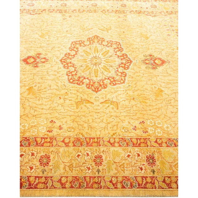 Solo Rugs Mogul, One-of-a-Kind Hand-Knotted Area Rug - Yellow, 4' 8" x 6' 5" For Sale - Image 4 of 8