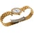 Vintage Van Cleef and Arpels Paris ladies quartz watch in 18K yellow gold featuring a double row diamond bezel and...