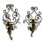 1920 French Iron Crystal Sconces - a Pair For Sale