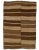 1960s Vintage Brown Natural Handwoven Kilim Rug- 6′6″ × 9′8″ For Sale