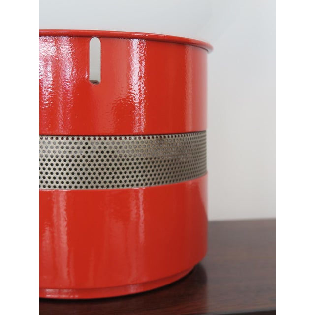 Red Mezzo Oracle Table Lamp by Gae Aulenti for Artemide, Italy, 1969 For Sale - Image 8 of 14