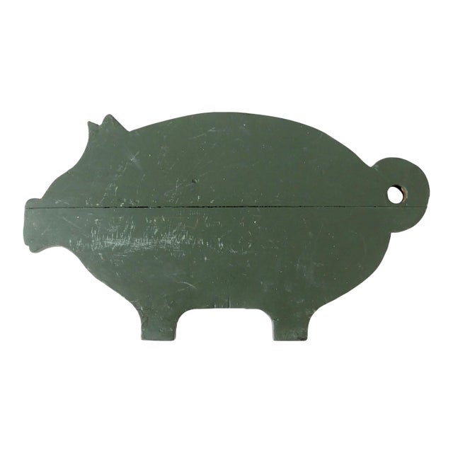 Antique Primitive Pig Kitchen Board For Sale