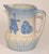 Early 20th Century Dutch Windmill Tulip Motiv Blue Beige Stoneware Pitcher For Sale - Image 12 of 12