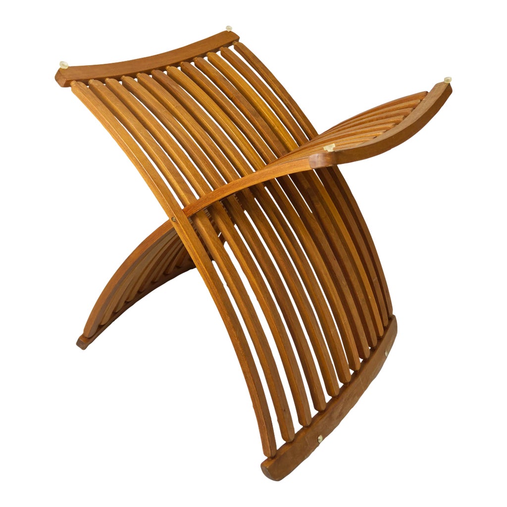1980s Thomas Lamb Attributed Steamer Teak Table Base | Chairish