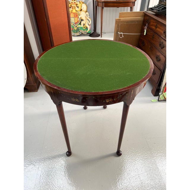Antique Fold Over Games Table, in Worn conditions. Designed before 1890