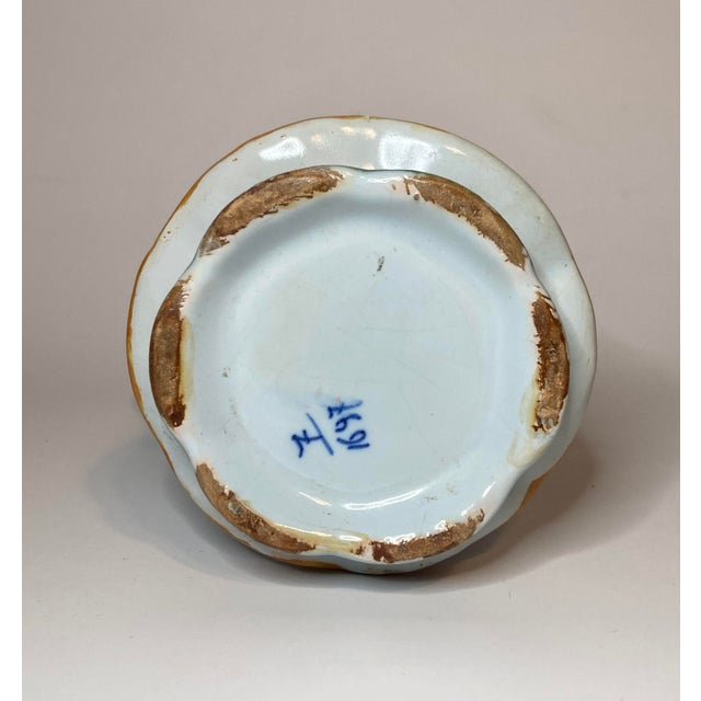 Share Antique Desvres French Faience Chocolate Pot With Breton & Decor Riche Border For Sale - Image 9 of 13