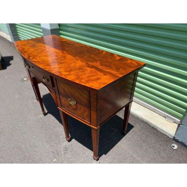 Chestnut Maitland Smith Federal Style Figural Mahogany Sideboard For Sale - Image 8 of 11